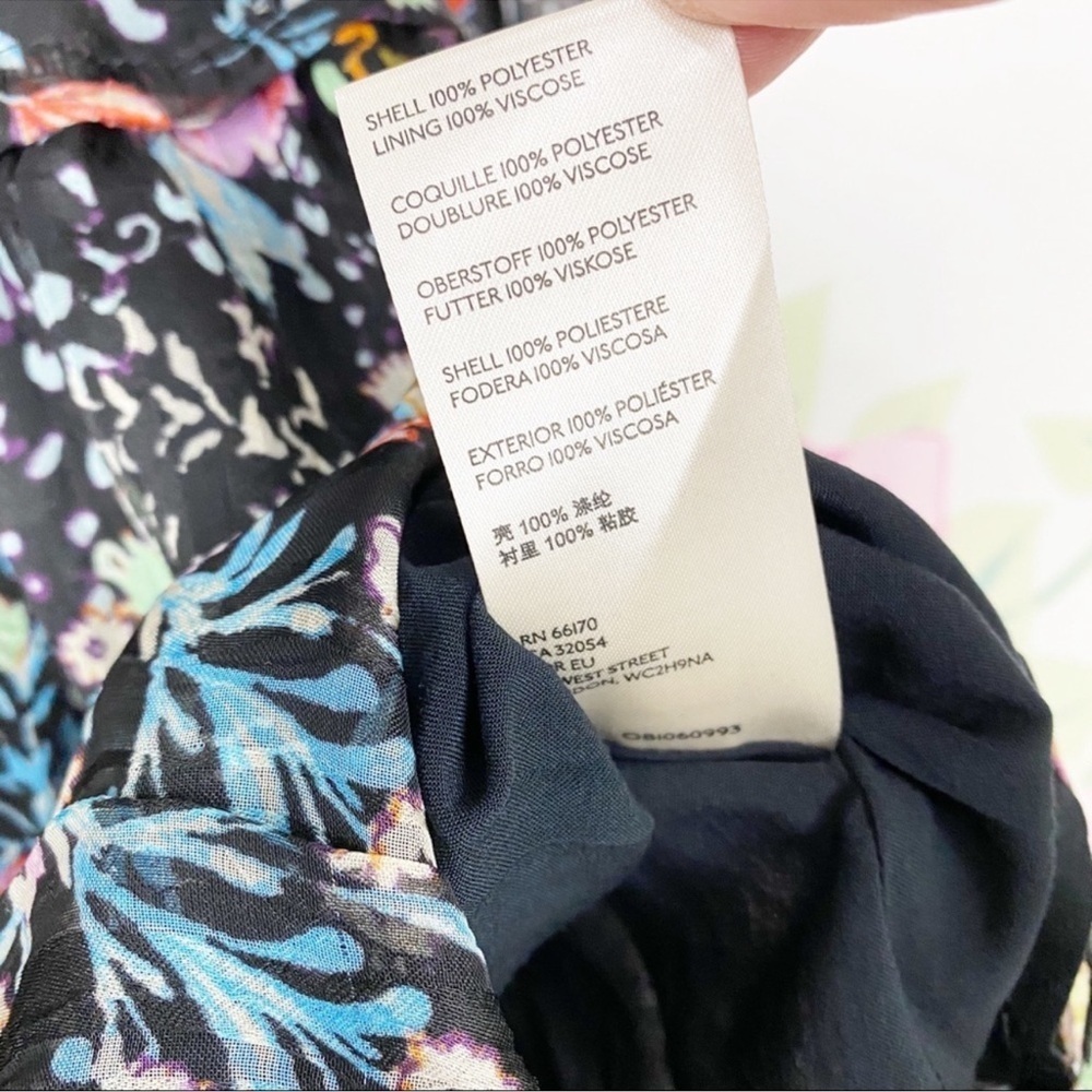 NEW Free People Closer To The Heart Floral V-Neck Long Sleeve Dress M - Picture 6 of 7